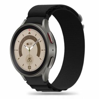 Tech-Protect Nylon Pro Samsung Galaxy Watch 4 / 5 / 5 Pro nylon szíj - fekete
