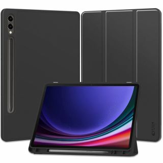 Tech-Protect Smartcase Samsung Galaxy Tab S9+ Plus X810/X816B 12,4” kinyitható tok ceruzatartóval - fekete