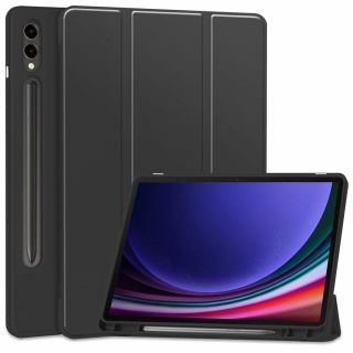 Tech-Protect Smartcase Samsung Galaxy Tab S9+ Plus X810/X816B 12,4” kinyitható tok ceruzatartóval - fekete