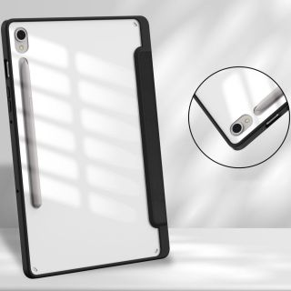 Tech-Protect SmartCase Pen Hybrid Samsung Galaxy Tab S9 FE 10,9" X510 / X516B kinyitható kemény tok ceruzatartóval - fekete