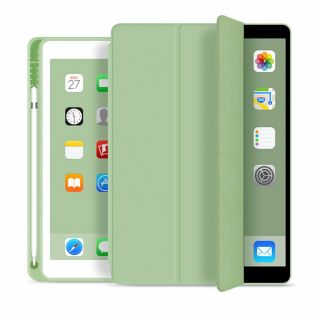 Tech-Protect Smartcase Pencil iPad 10,2" (2021/2020/2019) kinyitható tok - zöld