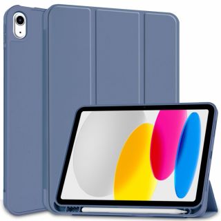 Tech-Protect Smartcase Pencil iPad 10,9" (2022) kinyitható szilikon tok ceruzatartóval - kék