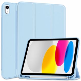 Tech-Protect Smartcase Pencil iPad 10,9” (2022) kinyitható tok ceruzatartóval - kék