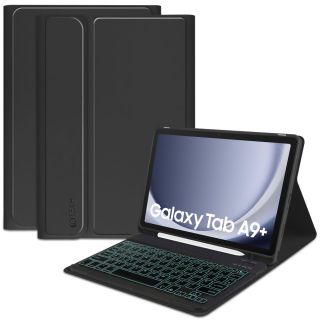 Tech-Protect Smartcase Pencil Samsung Galaxy Tab A9+ Plus 11" X210 / X215 / X216 kinyitható tok ceruzatartóval + billentyűzet (angol) - fekete