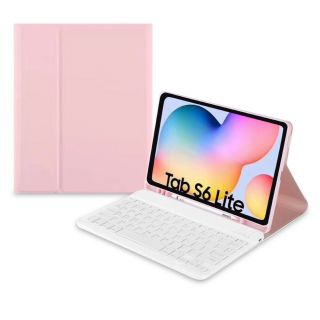 Tech-Protect Smartcase Keyboard Samsung Galaxy Tab S6 Lite 10.4 2022/ 2020 billentyűzetes kinyitható tok - rózsaszín (Angol)