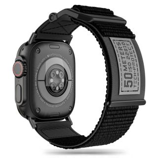 Tech-Protect Scout Apple Watch 45mm / 44mm / 42mm / Ultra 49mm szövet szíj - fekete