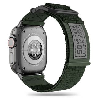 Tech-Protect Scout Apple Watch 45mm / 44mm / 42mm / Ultra 49mm szövet szíj - zöld