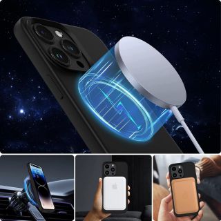 Tech-Protect Silicone MagSafe iPhone 13 mini szilikon hátlap tok - fekete
