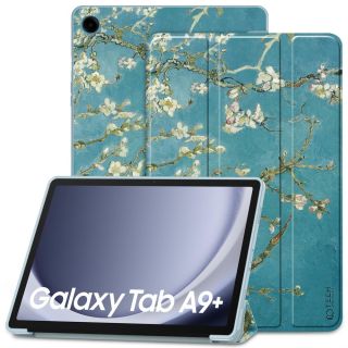 Tech-Protect SmartCase Samsung Galaxy Tab A9+ Plus 11" X210 / X215 / X216 kinyitható tok - virágos
