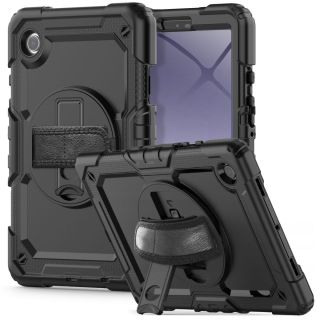 Tech-Protect Solid360 Samsung Galaxy Tab A9 8,7" X110 / X115 ütésálló kemény tok + előlap - fekete