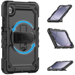 Tech-Protect Solid360 Samsung Galaxy Tab A9+ 11" X210 / X215 / X216 ütésálló kemény tok + előlap - fekete