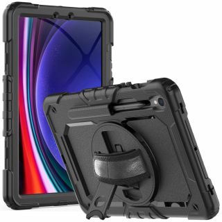 Tech-Protect Solid360 Samsung Galaxy Tab S9 11" X710 / X716B ütésálló kemény hátlap + előlap - fekete
