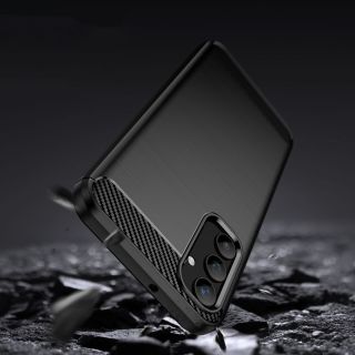 Tech-Protect TPUCarbon Samsung Galaxy A05S szilikon hátlap tok - fekete