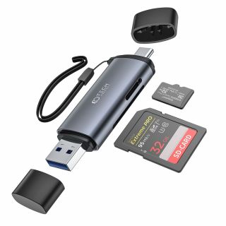 Tech-Protect Ultraboost USB-A / USB-C SD + MicroSD kártyaolvasó