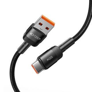 Tech-Protect UltraBoost Evo USB-A - USB-C PD100W 5A kábel - fekete - 100cm