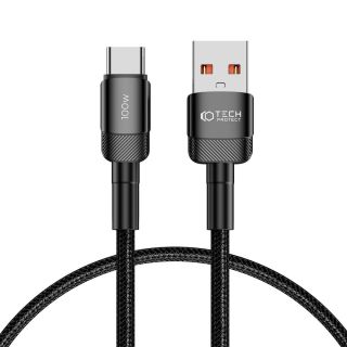 Tech-Protect UltraBoost Evo USB-A - USB-C PD100W 5A kábel - fekete - 25cm
