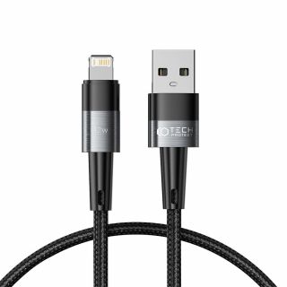 Tech-Protect Ultraboost Lightning - USB-A kábel 12W 0,25m - szürke