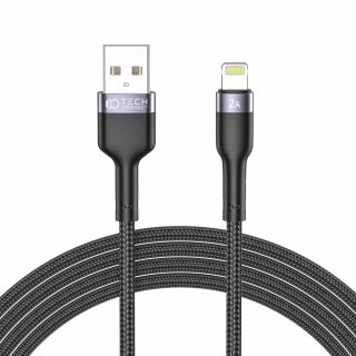 Tech-Protect Ultraboost Lightning - USB-A kábel 2,4A 2m - fekete