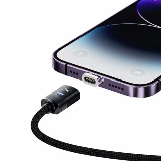 Tech-Protect Ultraboost Magnetic USB-C - USB-C / Lightning PD27W/3A mágneses kábel - 200cm