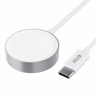 Tech-Protect Ultraboost Apple Watch USB-C mágneses töltőkábel 1,2m - fehér