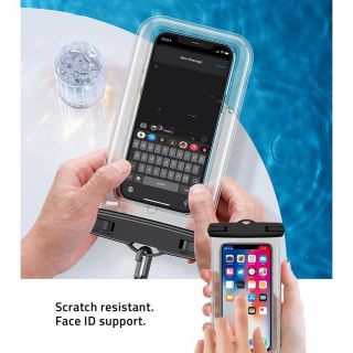 Tech-Protect univerzális vízálló okostelefon tok + nyakpánt - kék