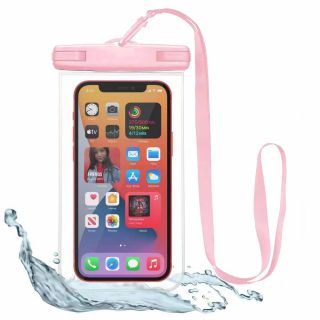 Tech-Protect univerzális vízálló okostelefon tok + nyakpánt - rózsaszín
