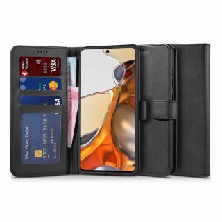 Tech-Protect Wallet2 Xiaomi 11T 5G / Pro 5G kinyitható bőr tok - fekete