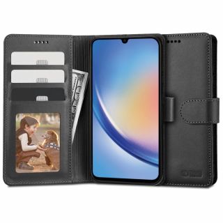 Tech-Protect Wallet Samsung Galaxy A34 5G kinyitható tok - fekete