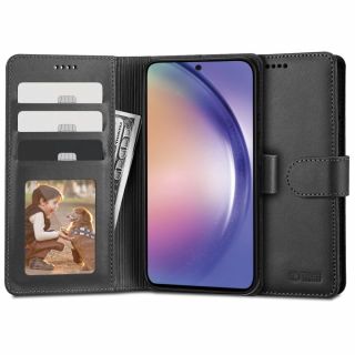 Tech-Protect Wallet Samsung Galaxy A54 5G kinyitható tok kártyatartóval - fekete