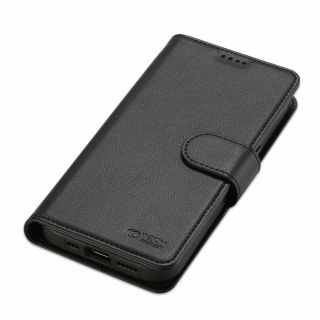 Tech-Protect 2in1 Wallet MagSafe iPhone 15 Plus kinyitható bőr tok - fekete