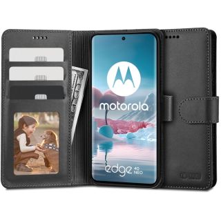 Tech-Protect Wallet Motorola Edge 40 Neo kinyitható tok - fekete