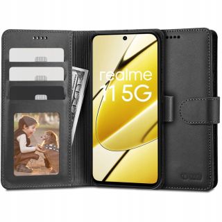 Tech-Protect Wallet Realme 11 5G kinyitható tok - fekete