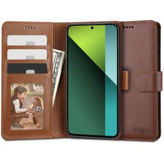 Tech-Protect Wallet Xiaomi Redmi Note 13 Pro 5G / Poco X6 5G kinyitható tok - barna