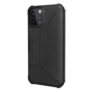 UAG Metropolis iPhone 12 Pro Max kinyithatós ütésálló tok - bőr fekete