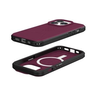 UAG Civilian MagSafe iPhone 15 Pro ütésálló hátlap tok - bordeaux