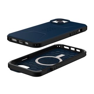 UAG Civilian MagSafe iPhone 14 Plus ütésálló hátlap tok - sötétkék