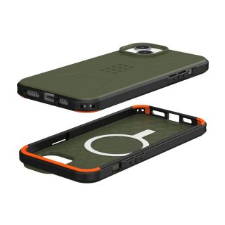 UAG Civilian MagSafe iPhone 15 Plus ütésálló hátlap tok - zöld