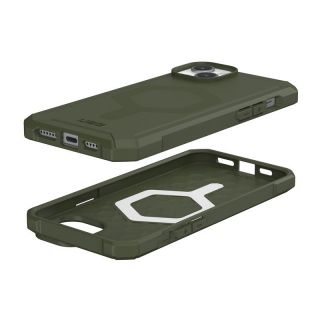 UAG Essential Armor MagSafe iPhone 15 Plus ütésálló hátlap tok - zöld