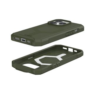 UAG Essential Armor MagSafe iPhone 15 Pro ütésálló hátlap tok - zöld