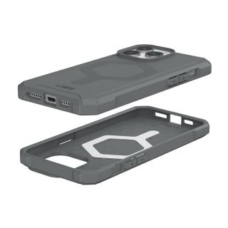 UAG Essential Armor MagSafe iPhone 15 Pro Max ütésálló hátlap tok - ezüst