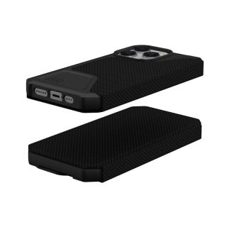 UAG Metropolis Folio iPhone 14 Pro kinyitható ütésálló tok - carbon/fekete