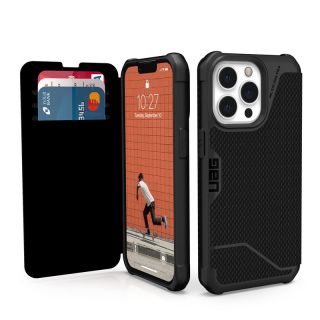 UAG Metropolis iPhone 13 Pro Max kinyitható ütésálló tok - carbon/fekete