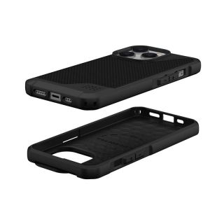 UAG Metropolis LT MagSafe iPhone 14 Pro ütésálló hátlap tok - carbon/fekete