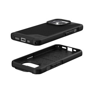 UAG Metropolis LT MagSafe iPhone 15 Pro ütésálló hátlap tok - fekete
