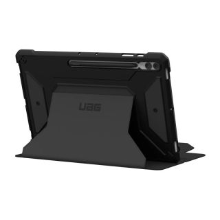 UAG Metropolis SE Samsung Tab S9 Ultra ütésálló kinyitható tok ceruzatartóval - fekete