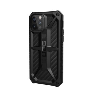 UAG Monarch iPhone 12 / 12 Pro ütésálló szilikon hátlap tok - carbon/fekete