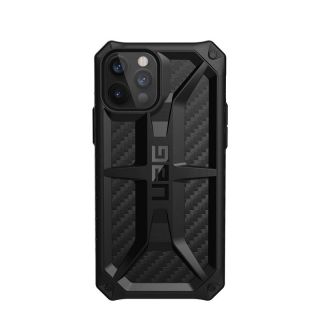UAG Monarch iPhone 12 / 12 Pro ütésálló szilikon hátlap tok - carbon/fekete