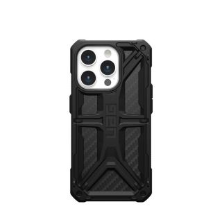 UAG Monarch iPhone 15 Pro ütésálló hátlap tok - carbon fekete