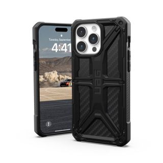 UAG Monarch iPhone 15 Pro Max ütésálló hátlap tok - carbon fekete