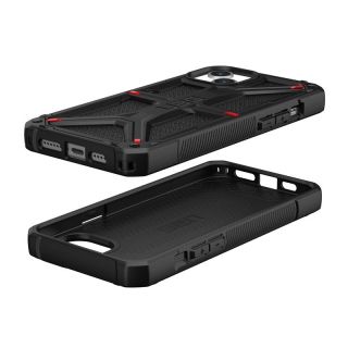 UAG Monarch iPhone 15 Plus ütésálló hátlap tok - kevlar fekete